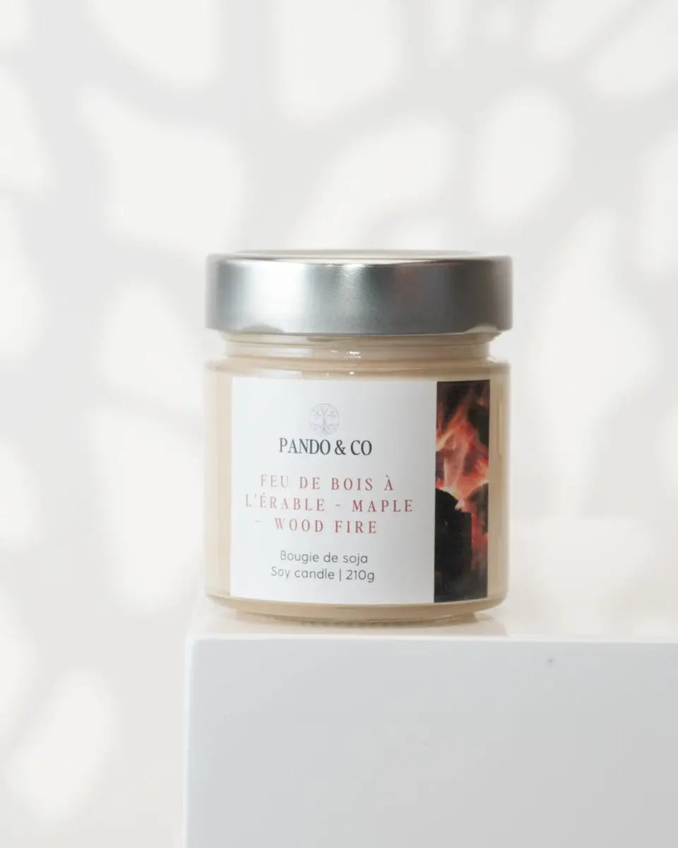BOUGIE EXCLUSIVE | FEU DE BOIS À L'ÉRABLE - Pando & co -