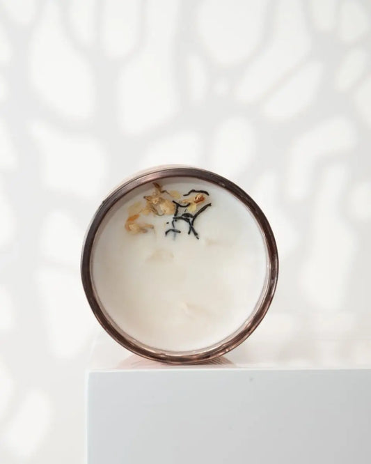 BOUGIE EXCLUSIVE | FLEUR DE JASMIN & VANILLE (ROSE GOLD) - Pando & co -