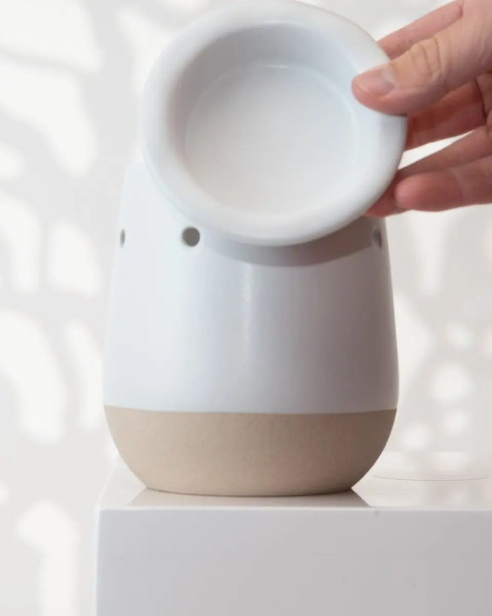 DIFFUSEUR CUBES CIRE | BLANC ET NATUREL - Pando & co -