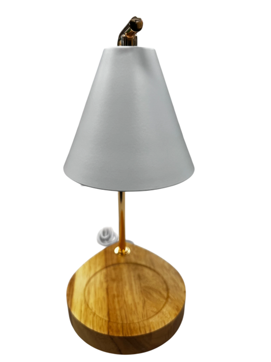 Lampe chauffe bougie blanche