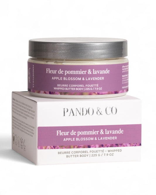 BEURRE CORPOREL FOUETTÉ | FLEUR DE POMMIER & LAVANDE | Pando & Co