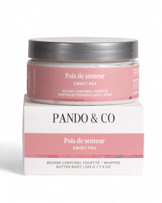 BEURRE CORPOREL FOUETTÉ - POIS DE SENTEUR - Pando & Co