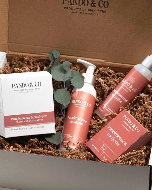 BOÎTE CADEAU - DÉCOUVERTE DE PAMPLEMOUSSE & EUCALYPTUS | Pando & Co