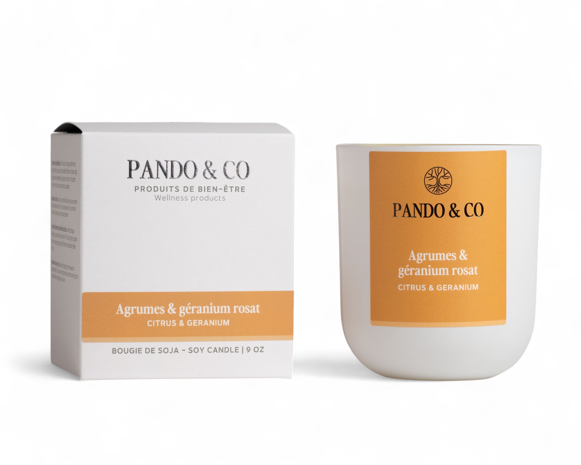 BOUGIE | AGRUMES & GÉRANIUM Pando & co