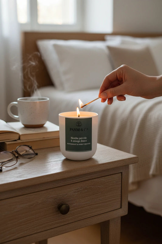 Bougie - Menthe poivrée & orange douce | Pando & Co