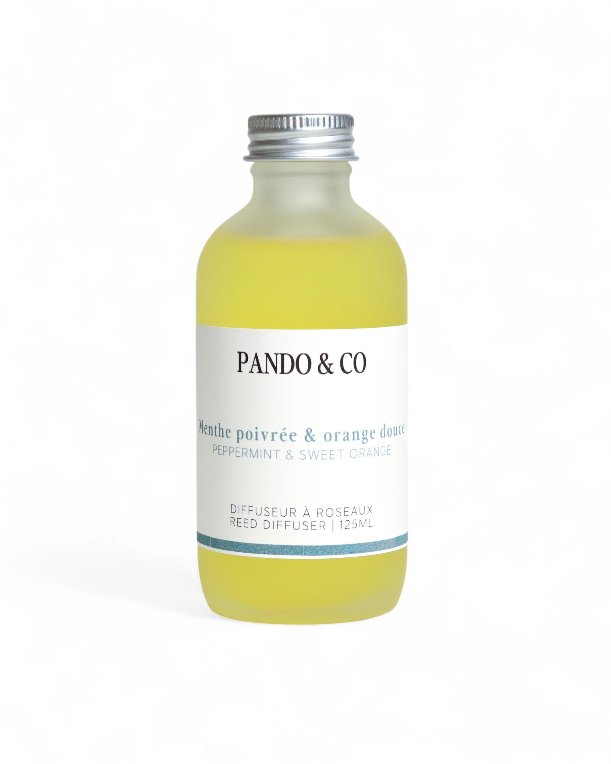 DIFFUSEUR A ROSEAUX - MENTHE POIVREE & ORANGE DOUCE | PANDO & CO