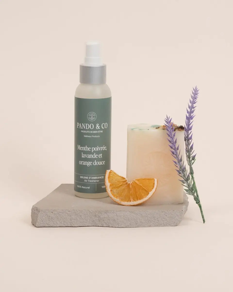 DUO | MENTHE POIVRÉE, LAVANDE & ORANGE - Pando & co - Bougie