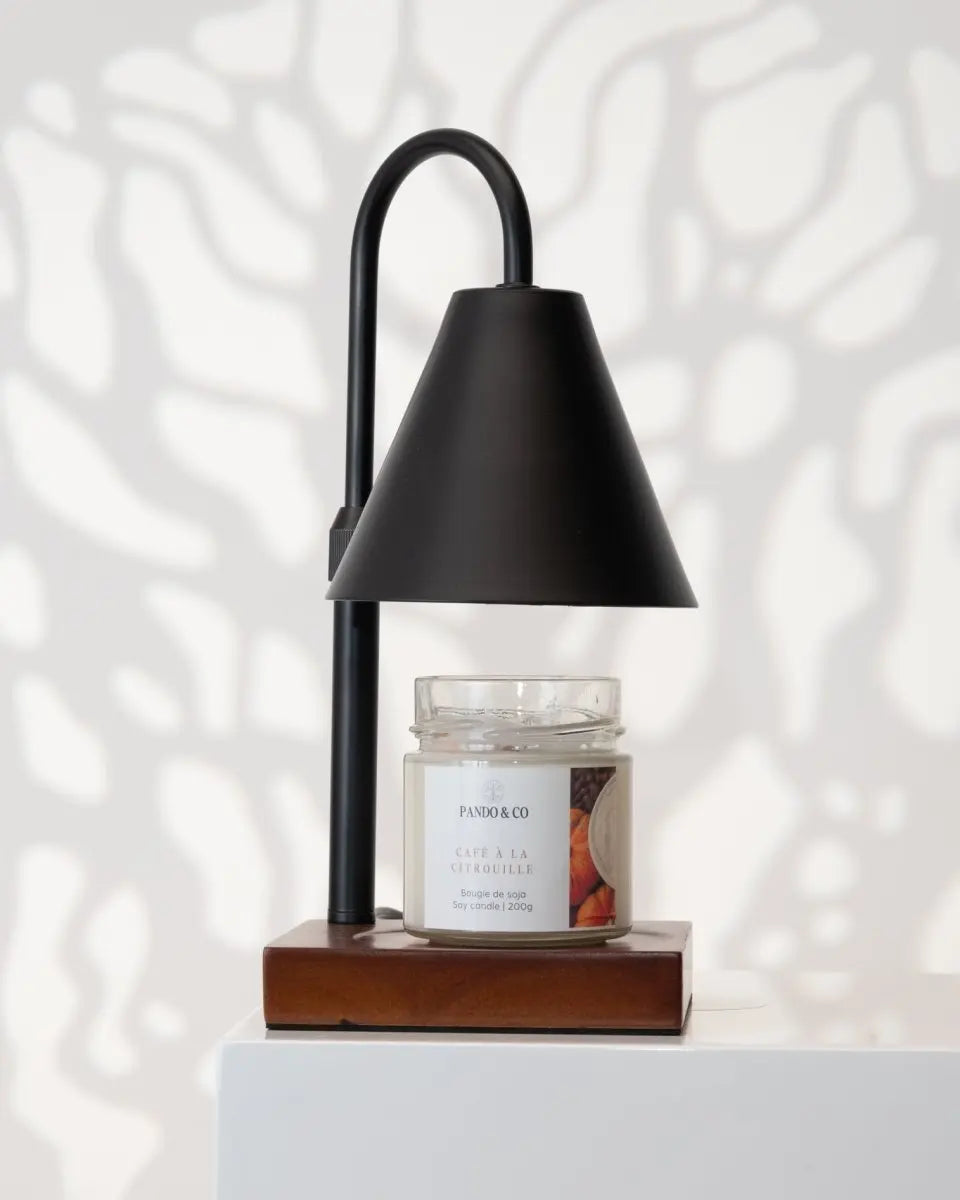 LAMPE CHAUFFE - BOUGIES | NOIRE - Pando & co - 