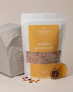 SEL DE BAIN | AGRUMES & GÉRANIUM ROSAT - Pando & co - 