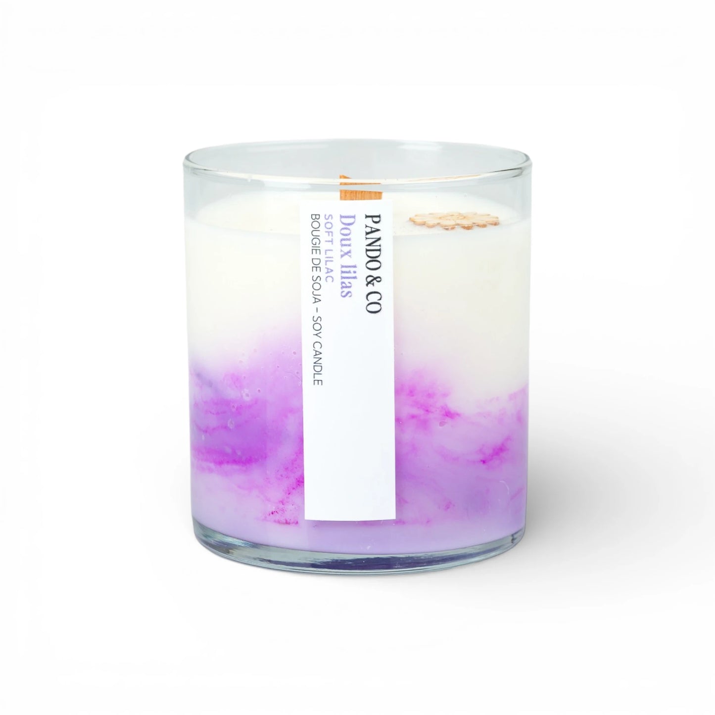 Bougie artiste - Doux lilas