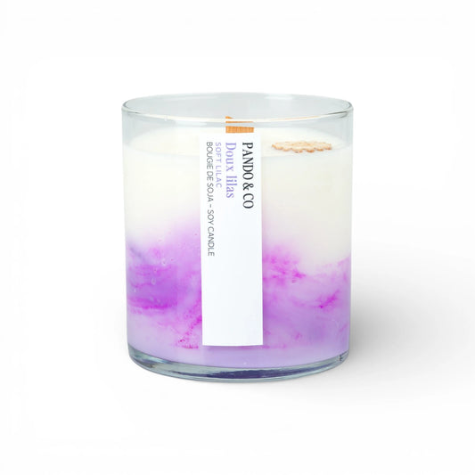 Bougie artiste - Doux lilas
