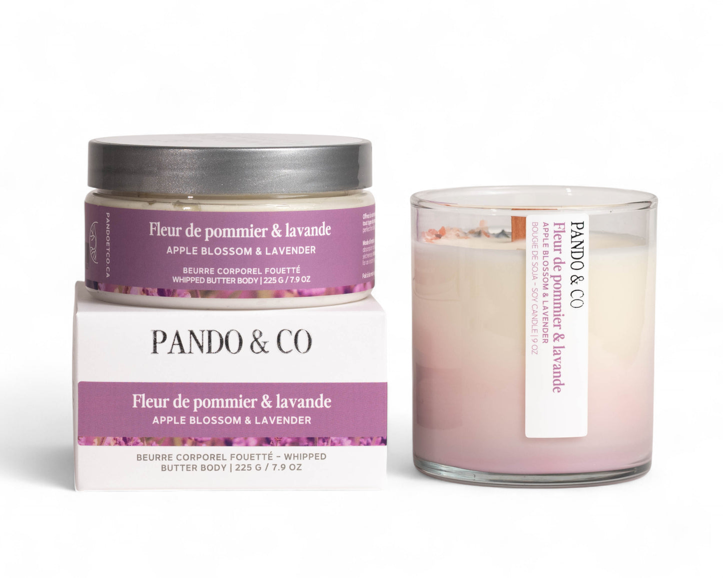 BEURRE CORPOREL FOUETTÉ | FLEUR DE POMMIER & LAVANDE | Pando & Co