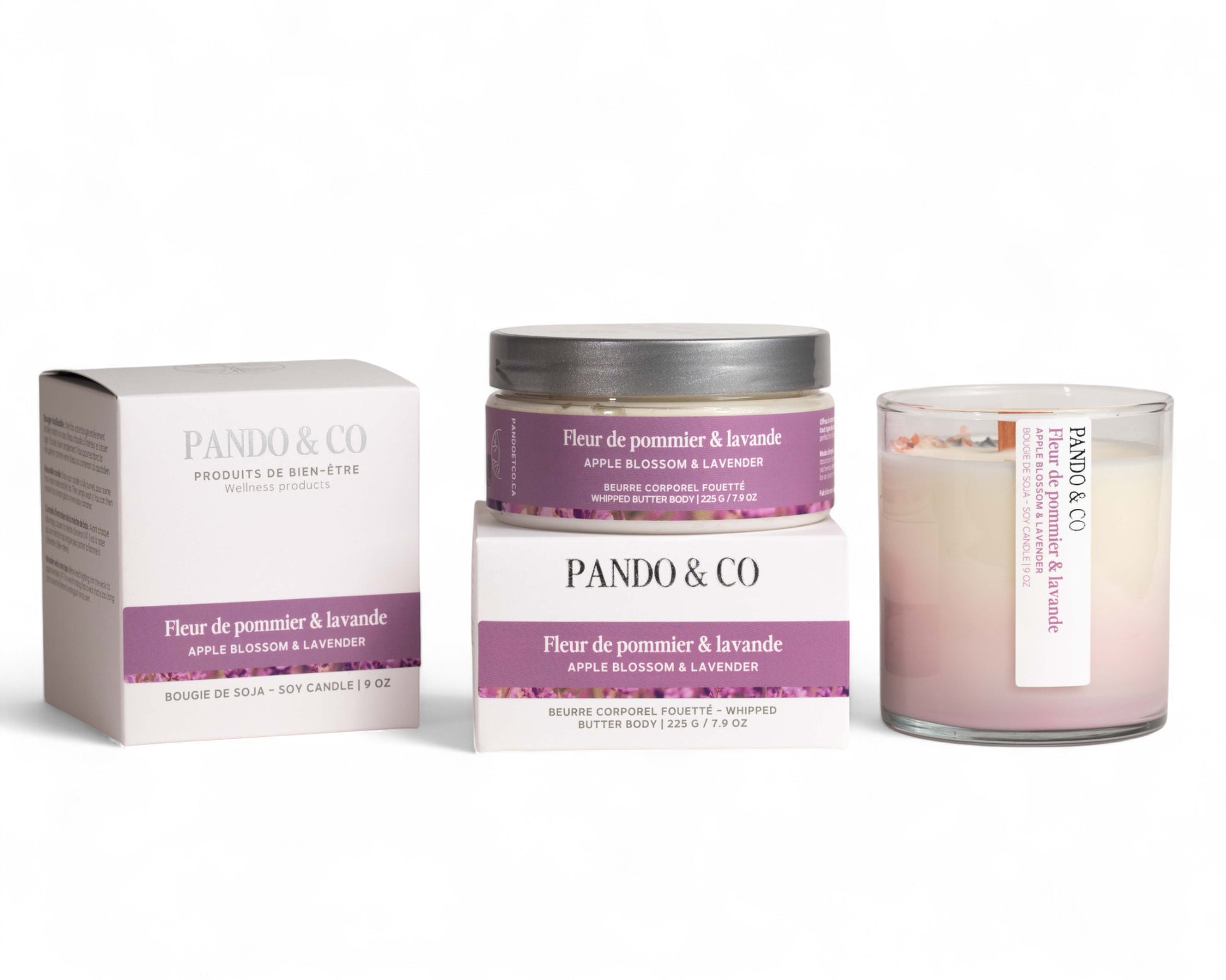 BEURRE CORPOREL FOUETTÉ | FLEUR DE POMMIER & LAVANDE | Pando & Co