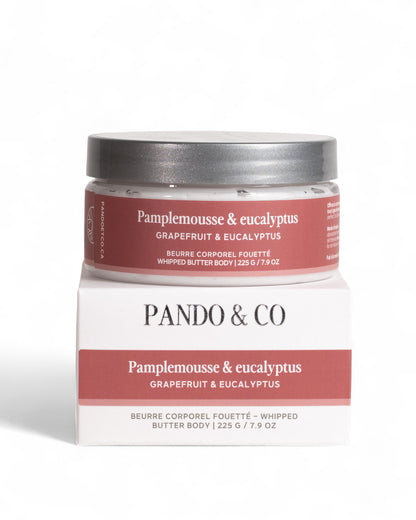 BEURRE CORPOREL FOUETTÉ - PAMPLEMOUSSE & EUCALYPTUS | Pando & Co