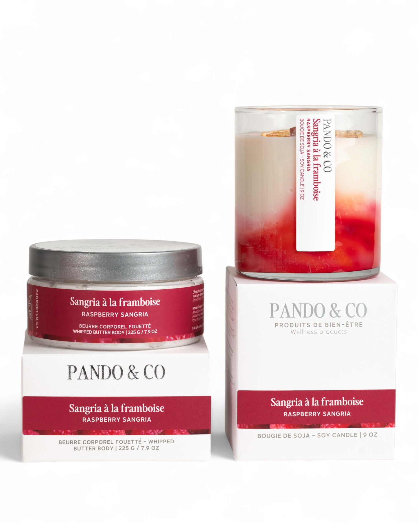 BEURRE CORPOREL FOUETTÉ | SANGRIA À LA FRAMBOISE - Pando & Co