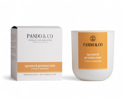 BOUGIE | AGRUMES & GÉRANIUM Pando & co