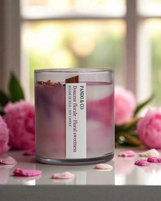 Bougie Artiste - Douceur florale | Pando & Co