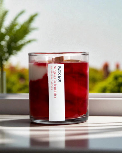 Bougie Artiste - Sangria à la framboise | Pando & Co