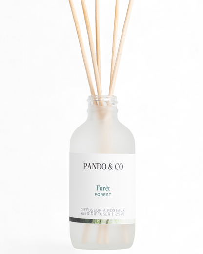 DIFFUSEUR À ROSEAUX & BÂTONS | FORÊT - PANDO & CO