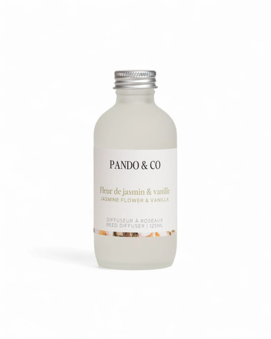 DIFFUSEUR À ROSEAUX | FLEUR DE JASMIN & VANILLE - PANDO & CO