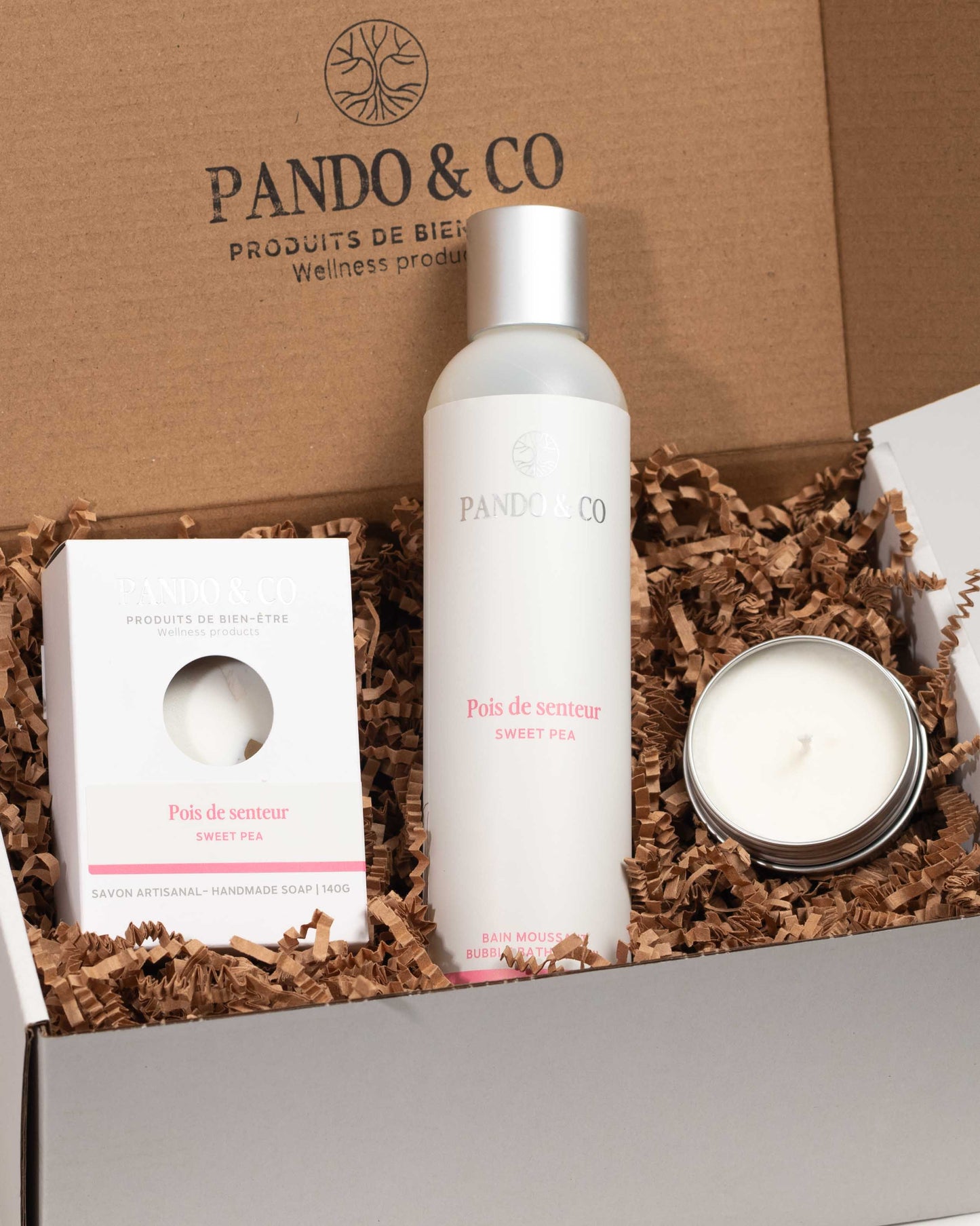 BOÏTE CADEAU - L'ENSEMBLE PARFAIT - POIS DE SENTEUR | PANDO & CO