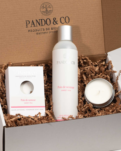 BOÏTE CADEAU - L'ENSEMBLE PARFAIT - POIS DE SENTEUR | PANDO & CO