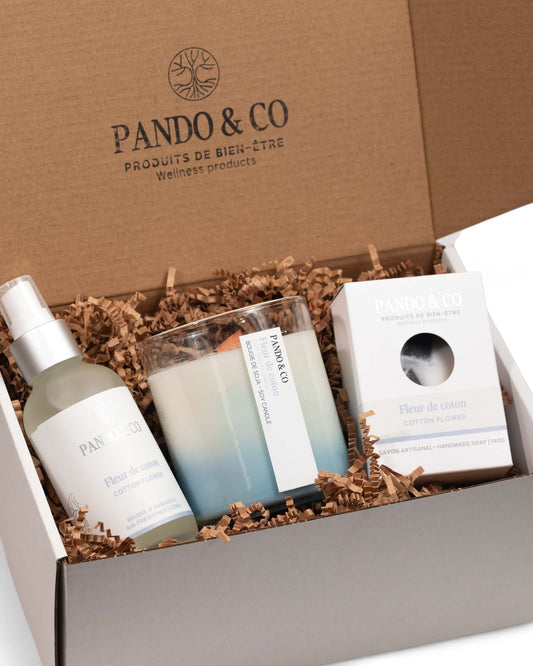 Boîte cadeau - Fleur de coton | Pando & Co 