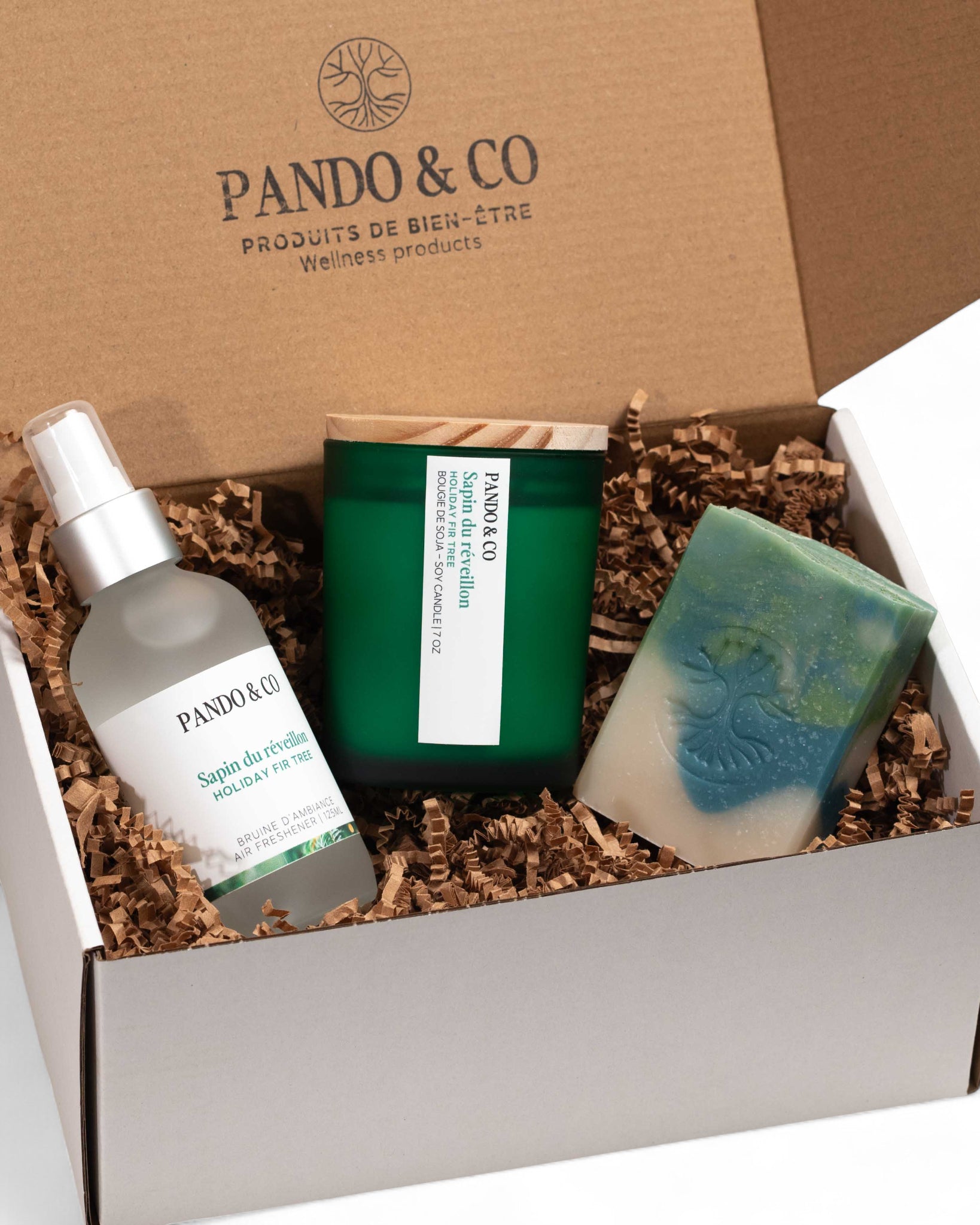 BOÎTE CADEAU - SAPIN DU RÉVEILLON | PANDO & CO