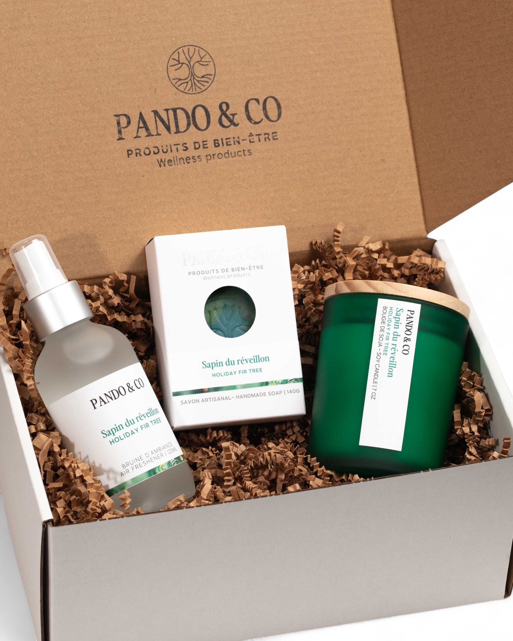 BOÎTE CADEAU - SAPIN DU RÉVEILLON | PANDO & CO