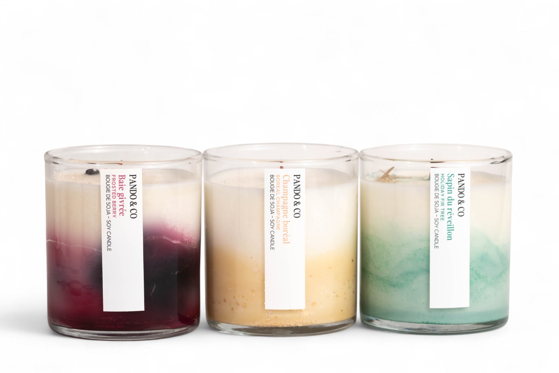 BOÎTE CADEAU - TRIO HIVERNAL BOUGIES ARTISTE | Pando & Co